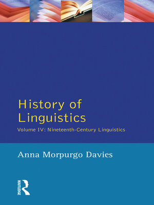 cover image of History of Linguistics, Volume IV